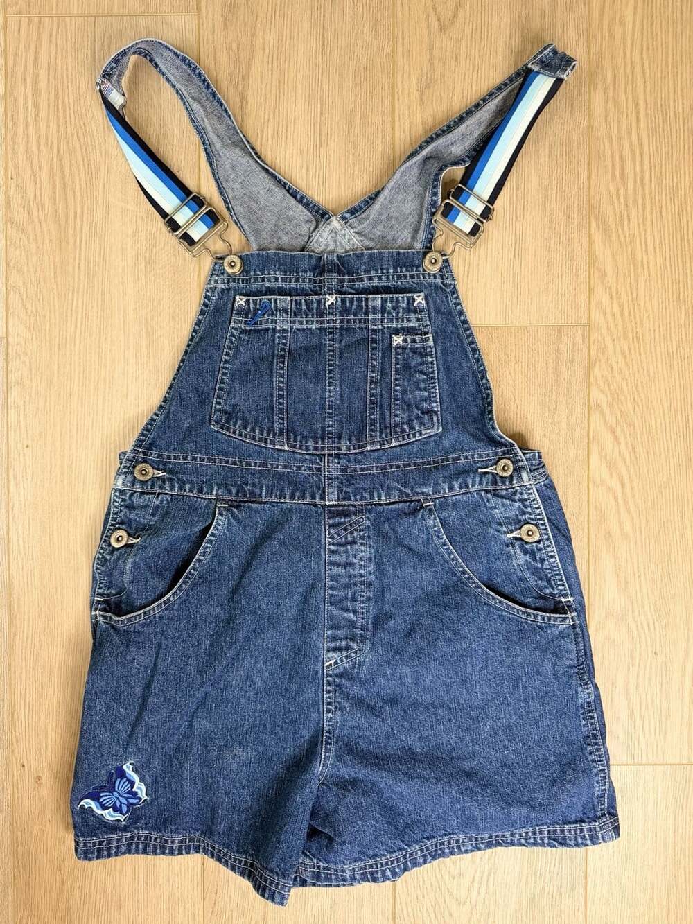 Squeeze Overalls Size L Blue Denim Shortalls